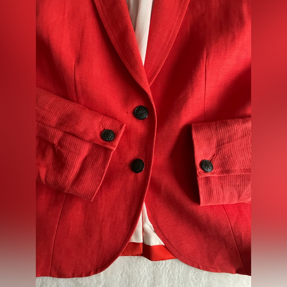 Red / orange rag&bone Women's Blazer - Picture 2 of 7